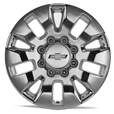 GM Accessories - GM Accessories 84745542 - 20x8.5-Inch Aluminum 10-Spoke Wheel in Chrome [2020+ Silverado HD]