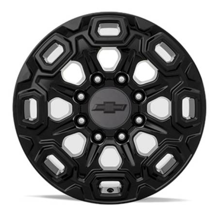 GM Accessories - GM Accessories 84745541 - 20x8.5-Inch Aluminum Multi-Spoke Wheel in High Gloss Black [2020+ Silverado HD]
