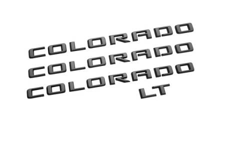 GM Accessories - GM Accessories 84858697 - Colorado LT Emblems in Black [2022+ Colorado]
