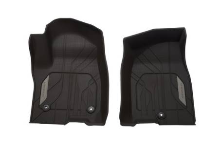 GM Accessories - GM Accessories 84646686 - First-Row Premium All-Weather Floor Liners in Very Dark Atmosphere with Chevrolet Script [2021+ Suburban/Tahoe]