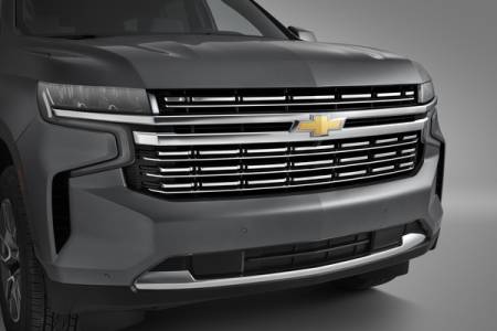 GM Accessories - GM Accessories 84329543 - Grille in Chrome with Bowtie Logo [2021+ Suburban/Tahoe]