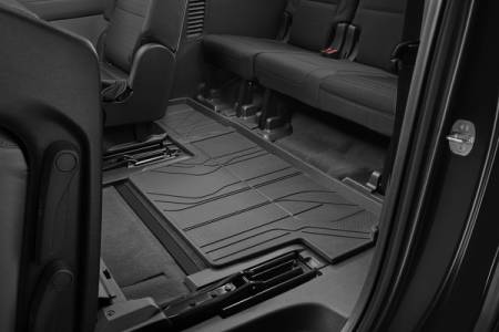 GM Accessories - GM Accessories 84646757 - Third-Row One-Piece Premium All-Weather Floor Liner in Jet Black (for Models with Second-Row Bench Seat) [2021 Suburban]