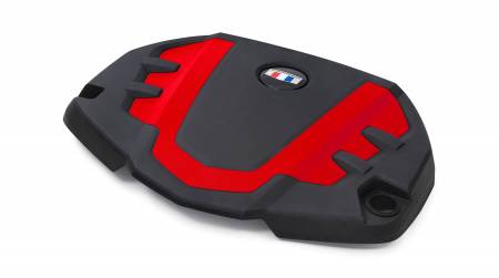 GM Accessories - GM Accessories 12663903 - 3.6L Engine Cover in Red with Camaro Heritage Logo [2016-21 Camaro]