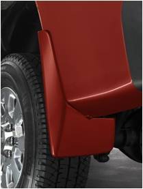 GM Accessories - GM Accessories 19170485 - Rear Molded Splash Guards in Red [2014 Sierra HD]