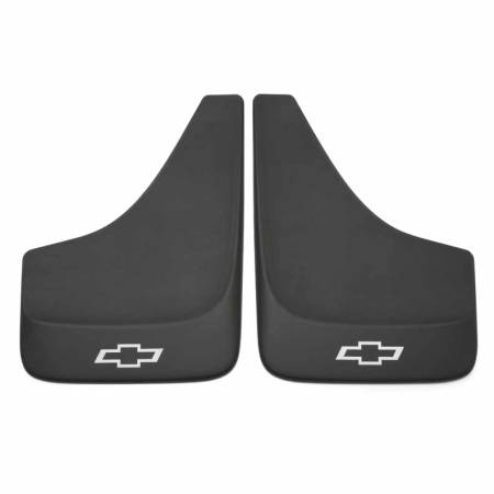 GM Accessories - GM Accessories 19213385 - Flat Splash Guards in Black with Bowtie Logo [2014-16 Impala]