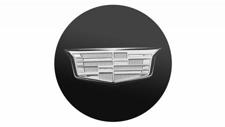 GM Accessories - GM Accessories 19329329 - Center Cap in Black with Monochromatic Cadillac Logo [2015 ELR]