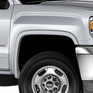 GM Accessories - GM Accessories 22943044 - Front and Rear Fender Flare Set in Silver Ice Metallic [2015-19 Sierra HD]