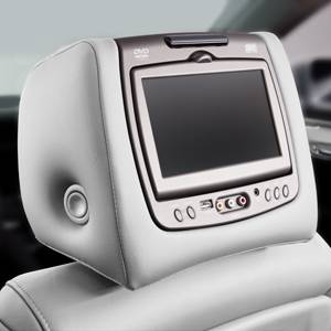 GM Accessories - GM Accessories 23139995 - Rear Seat Entertainment System with DVD Player in Light Titanium Leather
