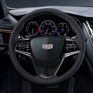 GM Accessories - GM Accessories 23184767 - Steering Wheel in Jet Black Suede without Manual Control Shift [2014 ATS & CTS]