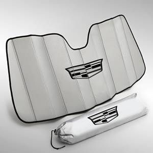 GM Accessories - GM Accessories 23224283 - Front Sunshade Package in Silver with Black Cadillac Logo [2015-16 ELR]