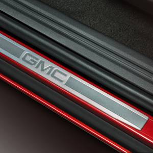 GM Accessories - GM Accessories 23232339 - Front and Rear Door Sill Plates in Stainless Steel with GMC Logo [2022+ Canyon]