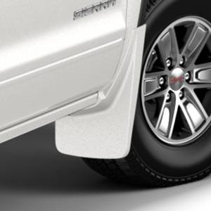 GM Accessories - GM Accessories 23238776 - Front Molded Splash Guards in White Frost Tricoat [2016-18 Sierra]