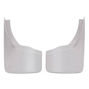 GM Accessories - GM Accessories 23387358 - Rear Molded Splash Guards in White [2014-15 Silverado]