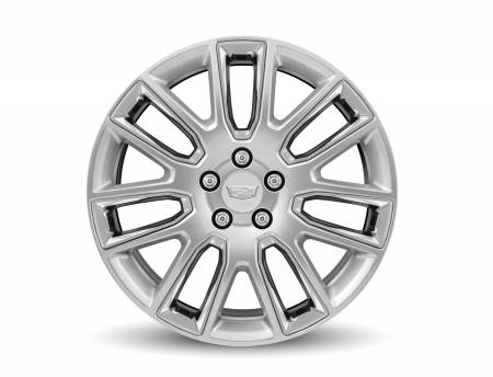 GM Accessories - GM Accessories 23424548 - 19x8-Inch Aluminum 7-Split-Spoke Rear Wheel in Silver [2014-18 ATS]
