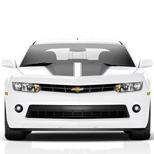 GM Accessories - GM Accessories 23425864 - Rally Stripe Package in Gray [2014-15 Camaro]