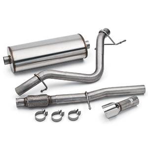 GM Accessories - GM Accessories 23442234 - 5.3L Cat-Back Single Exit Exhaust Upgrade System with Polished Tip [2015-19 Sierra 1500]