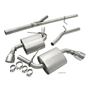 GM Accessories - GM Accessories 23469999 - 2.0L Cat-Back Dual Exit Exhaust Upgrade System with Polished Tips [2016-17 Camaro]