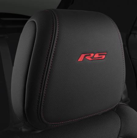 GM Accessories - GM Accessories 42766582 - Leather Headrest in Jet Black with Embroidered RS Logo [2021+ Trailblazer]