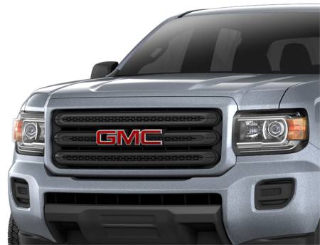 GM Accessories - GM Accessories 84193049 - Grille in Black with Satin Steel Metallic Surround and GMC Logo [2018-20 Canyon]