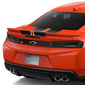 GM Accessories - GM Accessories 84202996 - Special Edition Spoiler Decal Package in Graphite and Silver [2018 Camaro]