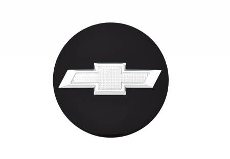 GM Accessories - GM Accessories 84245099 - Center Cap in Black with Chrome Bowtie Logo
