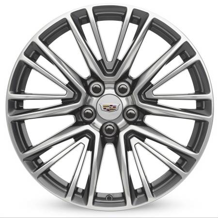 GM Accessories - GM Accessories 84289697 - 20x8.5-Inch 5-Split-Spoke Polished Wheels with Painted Pockets [2020+ CT5]