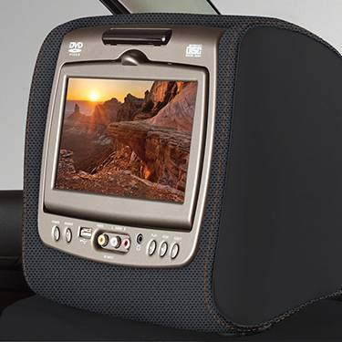 GM Accessories - GM Accessories 84319141 - Rear Seat Entertainment System with DVD Player in Jet Black Cloth with Mojave Stitching [2019 Traverse]