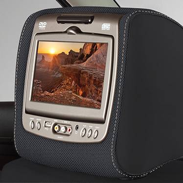 GM Accessories - GM Accessories 84319142 - Rear Seat Entertainment System with DVD Player in Jet Black Cloth with Titanium Stitching [2019 Traverse]