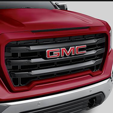 GM Accessories - GM Accessories 84320558 - Grille in Black with Red Quartz Tintcoat Surround and GMC Logo [2019-20 Sierra 1500]