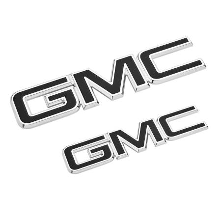 GM Accessories - GM Accessories 84378383 - GMC Emblems in Black [2018-19 Acadia]