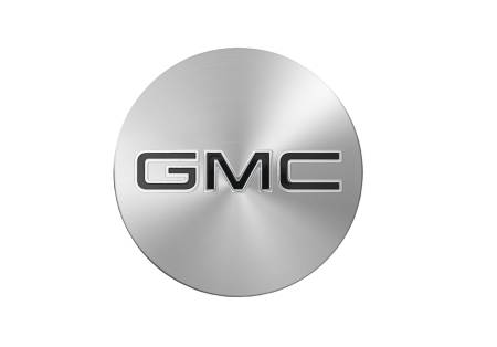 GM Accessories - GM Accessories 84388427 - Center Cap in Bright Aluminum with Black GMC Logo