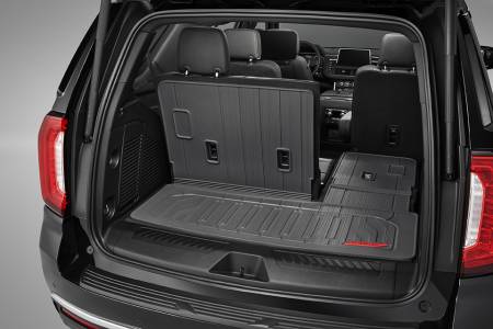 GM Accessories - GM Accessories 85539132 - Integrated Cargo Liner in Jet Black with GMC Logo [2021+ Yukon]