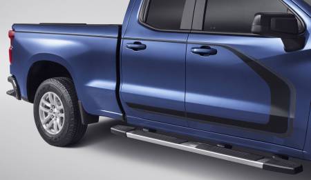 GM Accessories - GM Accessories 84476481 - Bodyside Decal Package in Matte Black and Carbon Grey Metallic [2020+ Silverado 1500]