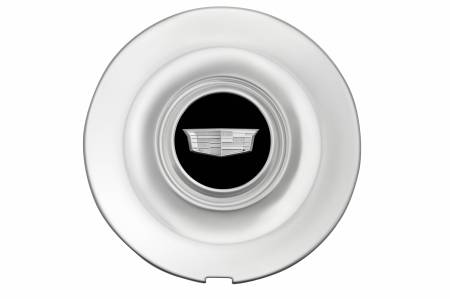 GM Accessories - GM Accessories 85119689 - Center Cap in Polished Finish with Black Center and Cadillac Logo [2021+ Escalade]