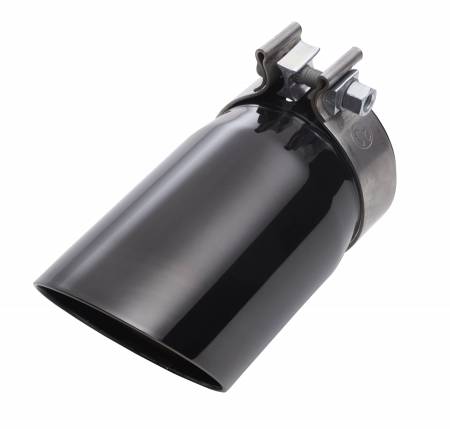 GM Accessories - GM Accessories 84520931 - 6.2L Black Chrome Dual-Wall Angle-Cut Exhaust Tip