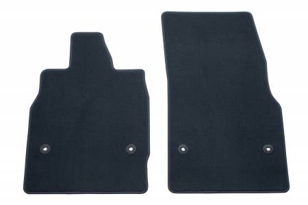 GM Accessories - GM Accessories 84542730 - C8 Corvette First Row Carpeted Floor Mats in Twilight Blue with Vivid Blue Binding