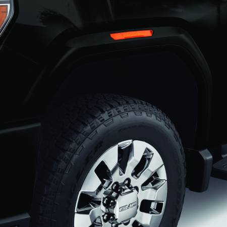 GM Accessories - GM Accessories 84545370 - Front and Rear Fender Flare Set in Carbon Black Metallic [2020 Sierra HD]
