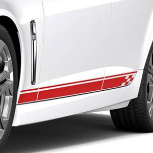 GM Accessories - GM Accessories 92457239 - Side Decal Package in Red [2014-17 SS]