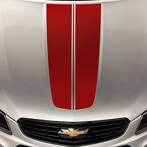 GM Accessories - GM Accessories 92457243 - Hood Stripe Package in Red [2014-17 SS]