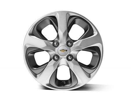 GM Accessories - GM Accessories 42697755 - 15x6-Inch Aluminum 5-Spoke Wheel in Silver [2019+ Spark]