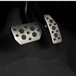 GM Accessories - GM Accessories 96683187 - Automatic Transmission Pedal Cover Package in Stainless Steel and Black [2014-16 Spark]