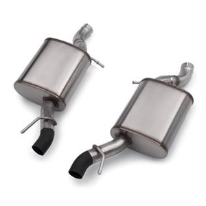 GM Accessories - GM Accessories 84163935 - 3.6L Cat-Back Dual Exit Exhaust Upgrade System with Black Tips [2017-19 CTS]