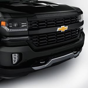 GM Accessories - GM Accessories 84414221 - Grille in Black with Bowtie and Chevrolet Logos [2016-19 Silverado 1500]
