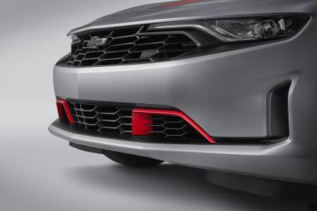 GM Accessories - GM Accessories 84112220 - Black Lower Grille with Red Hot-Painted Inserts [2019-24 Camaro]
