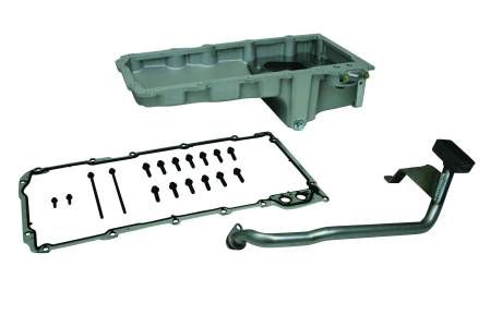 Moroso - Moroso 20105 - Oil Pan, GM LS, Cast Rear Sump, Swap Kit