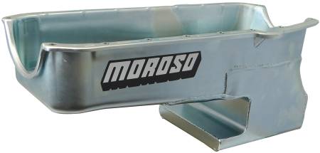 Moroso - Moroso 20211 - Oil Pan, SBC Pre- 80 Driver'S Side Dipstick, Chevy Ii