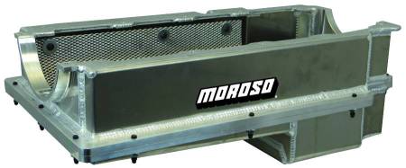 Moroso - Moroso 20376 - Oil Pan, BBC Mark IV, 2 Piece, Double Power Kick Outs