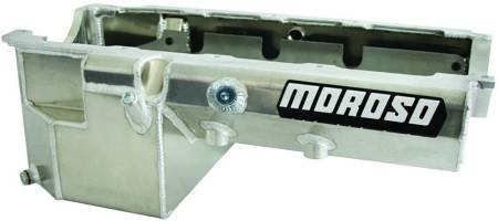 Moroso - Moroso 20385 - Oil Pan, BBC Mark IV, Double Power Kick Outs, 8 Inch Deep