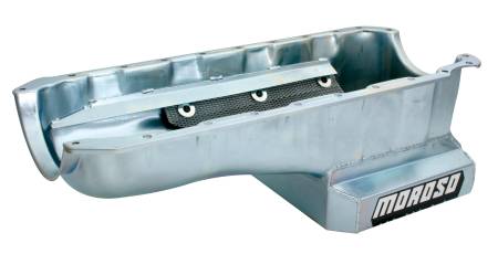 Moroso - Moroso 20403 - Oil Pan, BBC Mark IV, 8 Inch Deep, T-Sump, Windage Tray