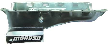 Moroso - Moroso 20416 - Oil Pan, BBC Mark IV, GM A Body, 8 Inch Deep, T-Sump, Windage Tray